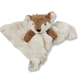 Cuddle Plush Security Blanket - Ivory Fox